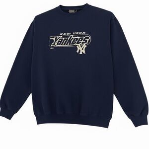 MLB NY Yankees Puma Navy Blue Crewneck Sweater